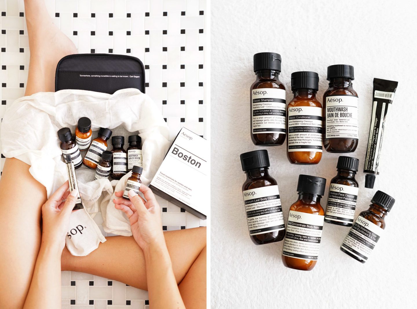 Aesop Boston Travel Skincare Set | The Beauty Look Book